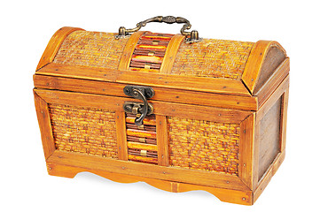 Image showing Vintage decorative box with a lock