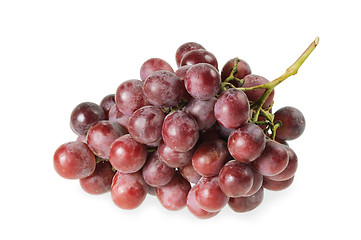 Image showing Bunch of red grapes