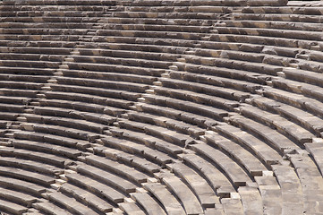 Image showing The ruins of the ancient amphitheater. Turkey