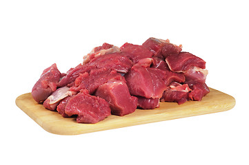 Image showing The sliced mutton