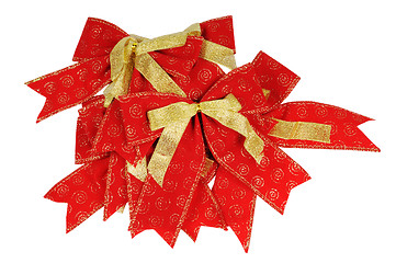 Image showing Festive decoration - ribbon and bow.