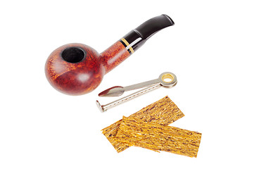 Image showing Smoking pipe, tobacco