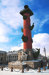 Image showing Rostral Column in St. Petersburg, Russia.