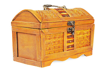 Image showing Vintage decorative box with a lock