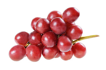 Image showing Bunch of red grapes