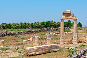 Image showing Ancient columns and arch.