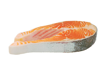 Image showing Raw salmon steak