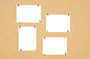 Image showing Empty picture frames on the wall