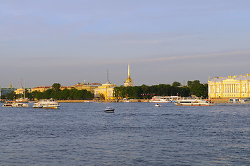 Image showing Russia, St. Petersburg, Neva river, the Admiralty