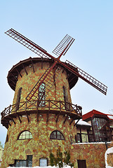 Image showing Windmill against the blue sky