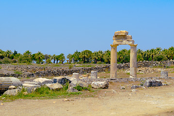 Image showing Ancient columns and arch.
