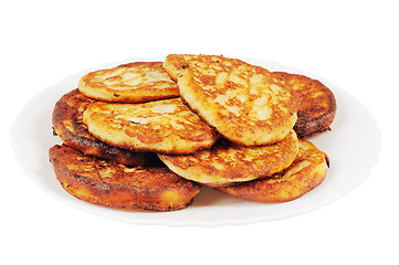 Image showing Plate with pancakes