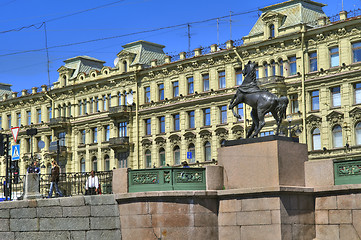 Image showing Russia, Saint-Petersburg, Anichkov Bridge