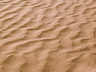 Image showing Sand waves in the desert