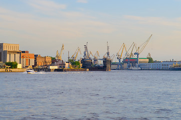 Image showing Russia, St. Petersburg, industrial part