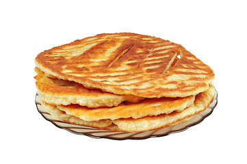 Image showing Baked tortillas on a plate