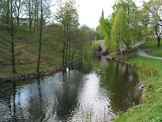 Image showing Akerselva - river in Oslo, Norway