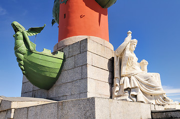 Image showing Rostral Column in St. Petersburg, Russia.