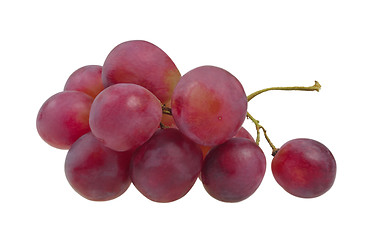 Image showing Bunch of red grapes