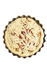 Image showing Pie with decorative ornaments