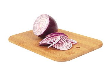 Image showing Chop onion and half of onion