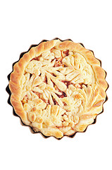 Image showing Pie with decorative ornaments