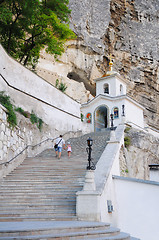 Image showing The temple in the mountain