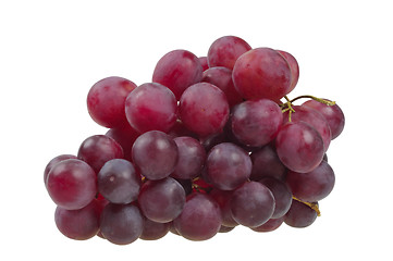 Image showing Bunch of red grapes