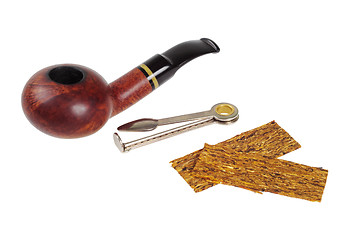 Image showing Smoking pipe, tobacco