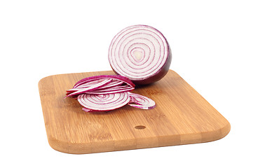 Image showing Chop onion and half of onion