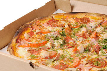 Image showing Pizza in a box