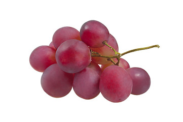 Image showing Bunch of red grapes