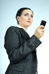 Image showing Young business woman