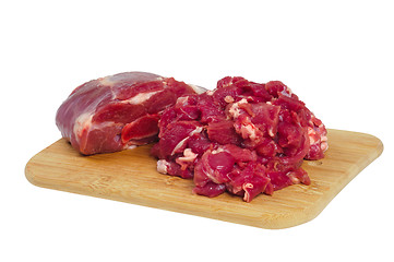 Image showing The whole piece and sliced mutton