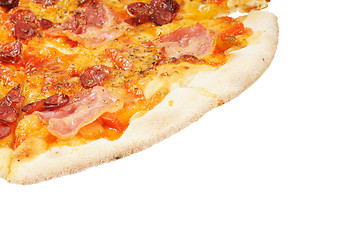Image showing Pizza with  sausage  and bacon
