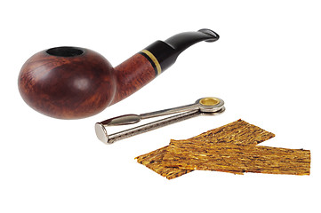 Image showing Smoking pipe, tobacco