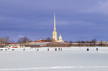 Image showing Peter and Paul Fortress in St. Petersburg.