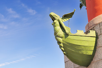 Image showing Rostral Column in St. Petersburg, Russia.