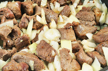 Image showing Roasted Meat and onion.