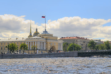 Image showing Russia, St. Petersburg, Neva river, the Admiralty