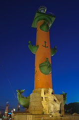 Image showing Rostral Column in St. Petersburg, Russia.