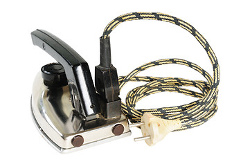 Image showing Vintage electric iron for travel
