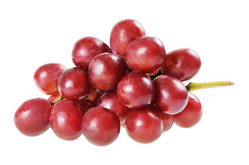 Image showing Bunch of red grapes