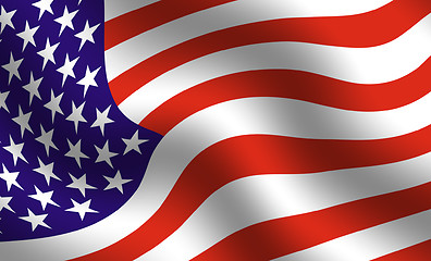 Image showing USA flag background