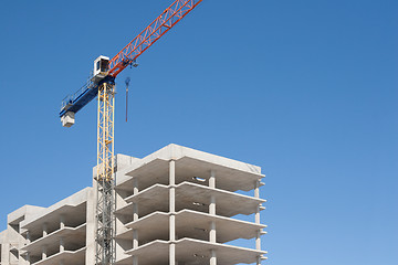 Image showing construction with crane