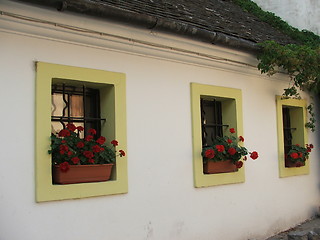 Image showing house with three windows