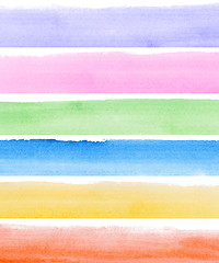 Image showing watercolor banners