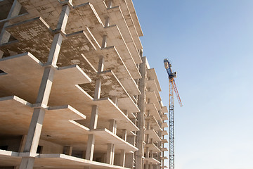 Image showing construction with crane