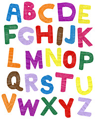 Image showing Color paper ABC