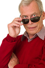 Image showing Senior with shades